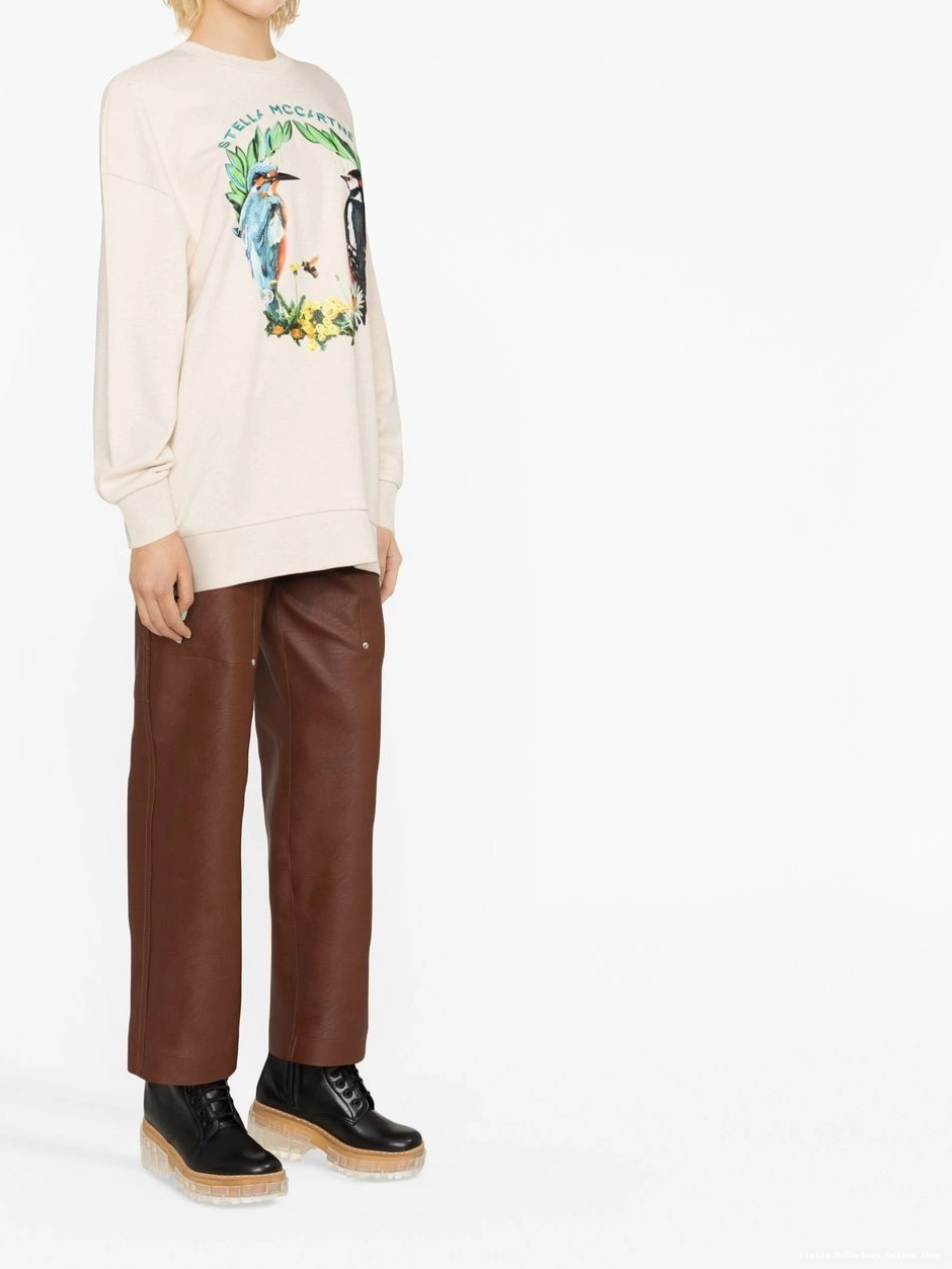 Affordable McCartney Women Stella cotton logo-print jumper 0727